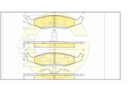 37719 brzdove desticky lucas predni chrysler neon