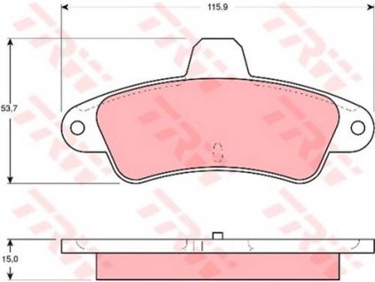 37722 brzdove desticky zadni ford mondeo i ii