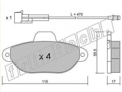 37851 brzdove desticky predni fiat panda punto seicento