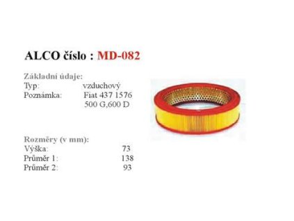 40923 vzduchovy filtr fiat 600 500 850