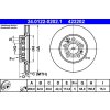 Brzdový kotouč zadní ATE Audi A8