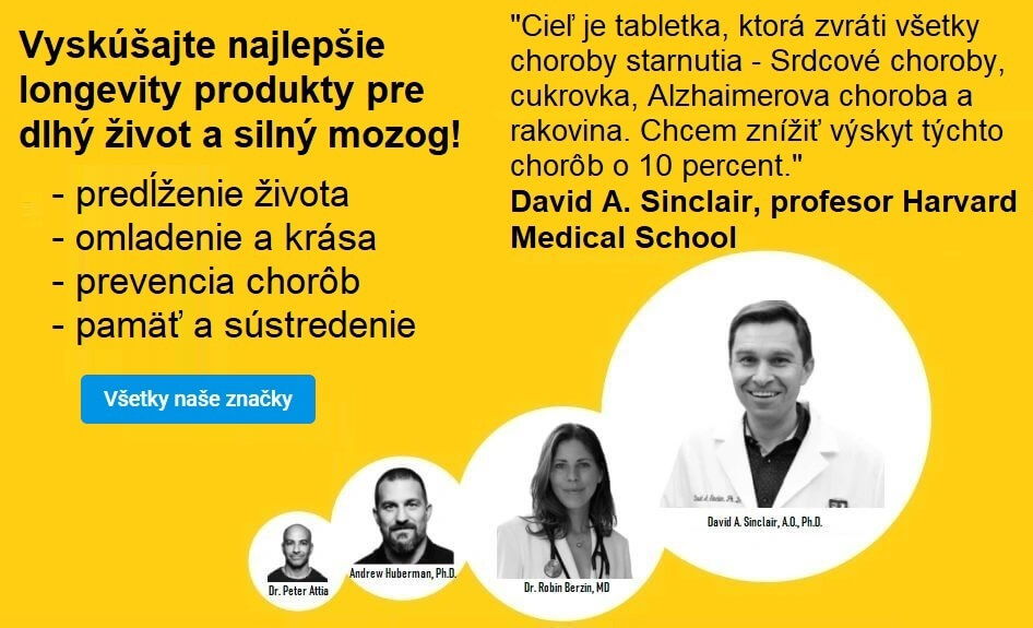 Odborníci doporučujú longevity doplnky na spomalenie starnutia, dlhý život