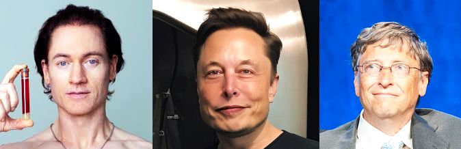 Bryan Johnson, Elon Musk a Bill Gates investujú do výskumu dlhovekosti, predĺženia života