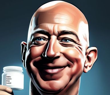 Jeff Bezos vie ako žiť dlhšie, užíva doplnky výživy NMN + NADH + PQQ + CoQ10 na predĺženie života