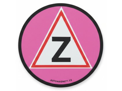 magnetka na auto začátečník růžová