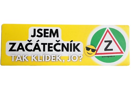 magnetka na auto jsem začátečník