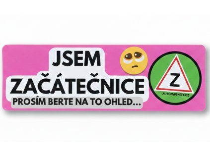 jsem začátečnice magnet na auto