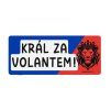 magnet na auto vtipné král za volantem