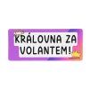 magnet na auto vtipné královna za volantem žena