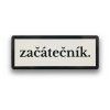 začátečník značka na auto samolepka magnet