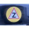 Magnetická značka Začátečník na auto kulatá žlutá