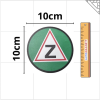 magnet na auto začátečník rozměry 10 cm