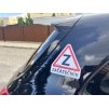 magnetka na auto začátečník trojúhelník na autě