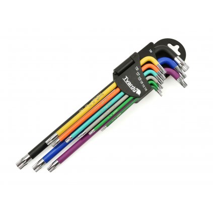 Torx kľúče, dlhé, farba T10-T50, 9 ks. S2 (24)