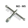 Extra pevný držiak na závitníky M2-M5, krátky - 70mm, hnací 6hran - 10mm TRIUMF