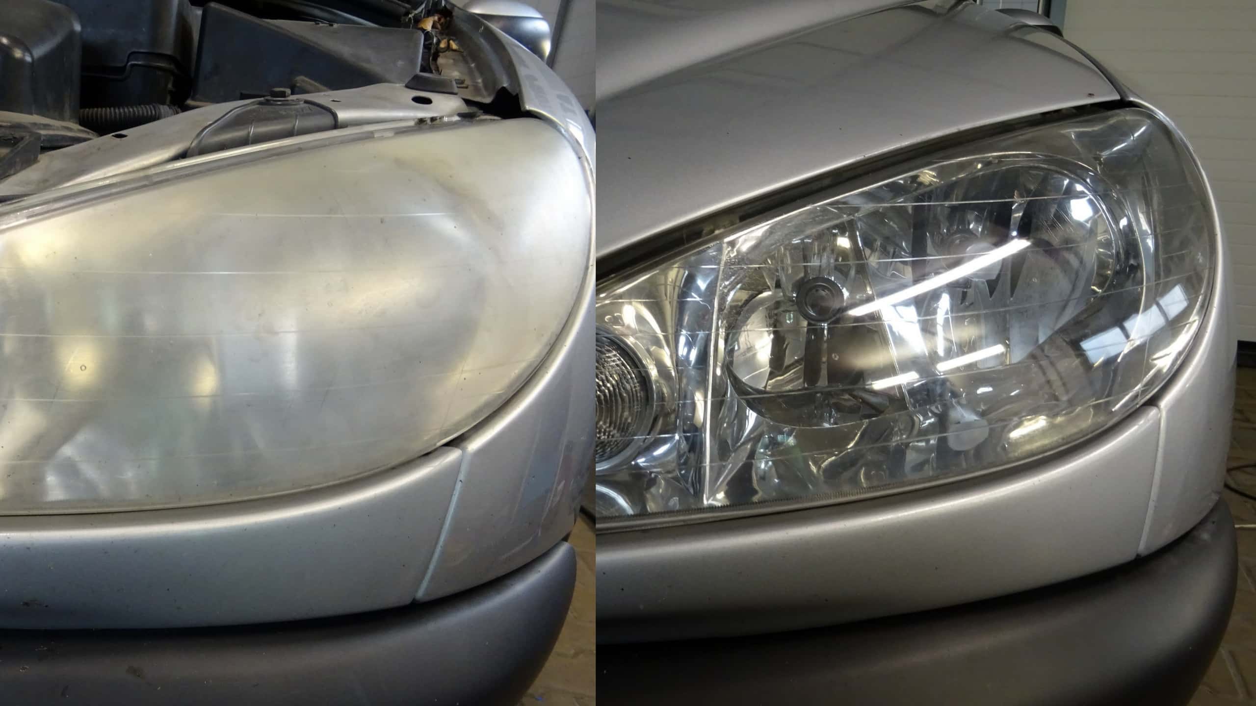 Renovácia svetlometov pred a po – Aladinova lampa K2 Vapron Pro