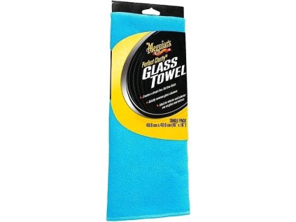 MEGUIAR'S Perfect Clarity Glass Towel – mikrovláknová utierka na okná a sklá, 40×40 cm