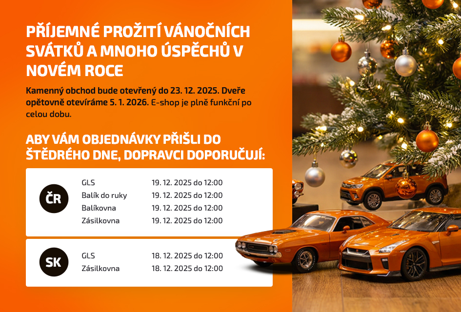 Vánoční provoz v Automodelcentrum