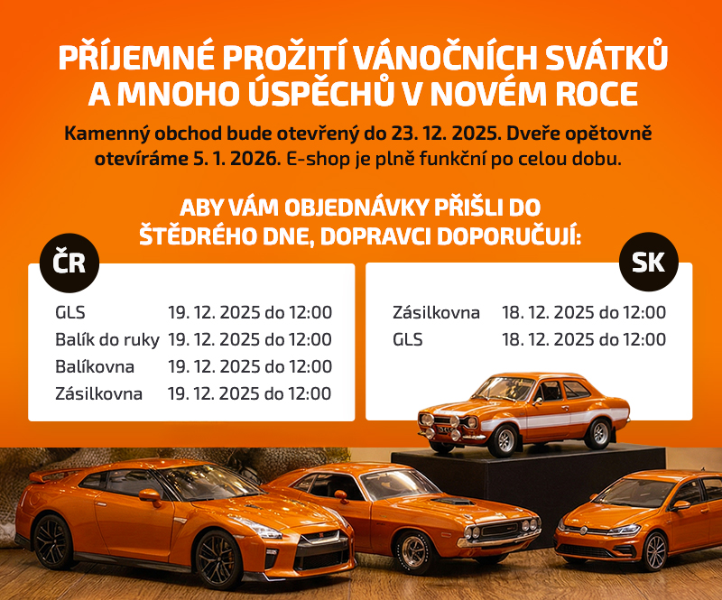Vánoční provoz v Automodelcentrum