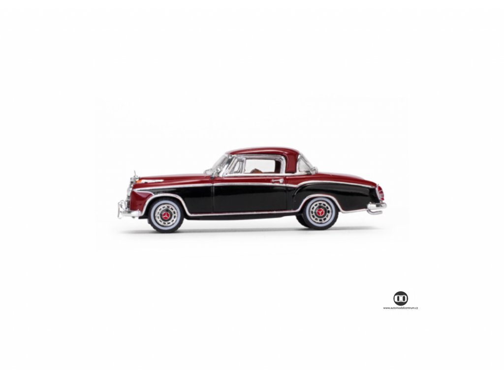 Model auta Mercedes-Benz 220SE Coupe 1958 red-black 1:43 Vitesse