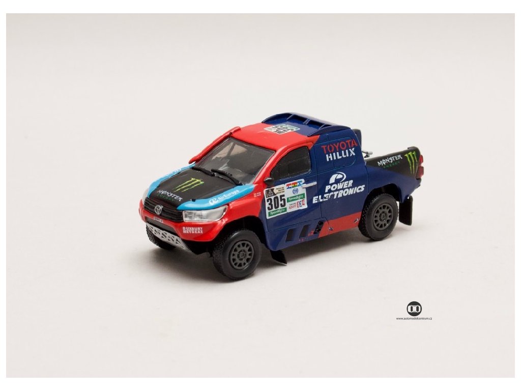 Toyota Hilux V8 #305 Rally Dakar 2017 1 43 Magazine models 01