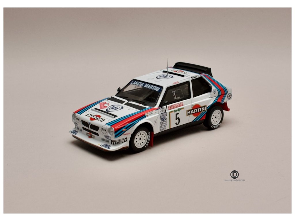 Model auta Lancia Delta S4 5 Rally San Remo 1986 124 IXO Automodelcentrum