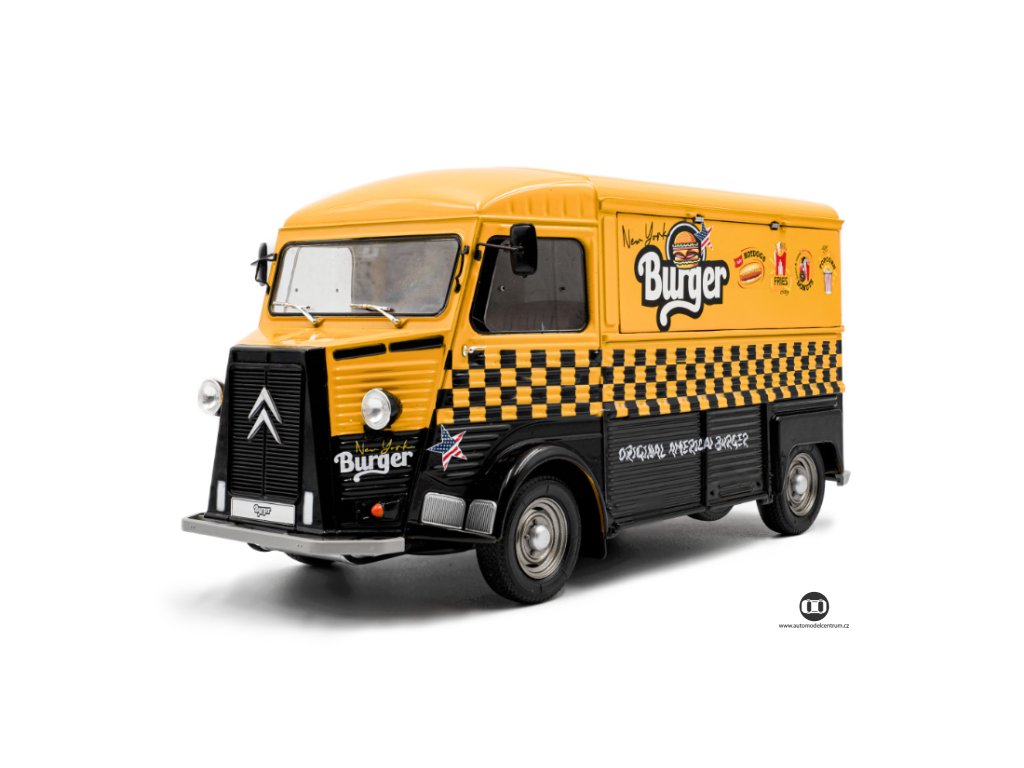 Citroen Type HY 1969 %22NYC Burger%22 žluto černá 1 18 Solido 1804820 01