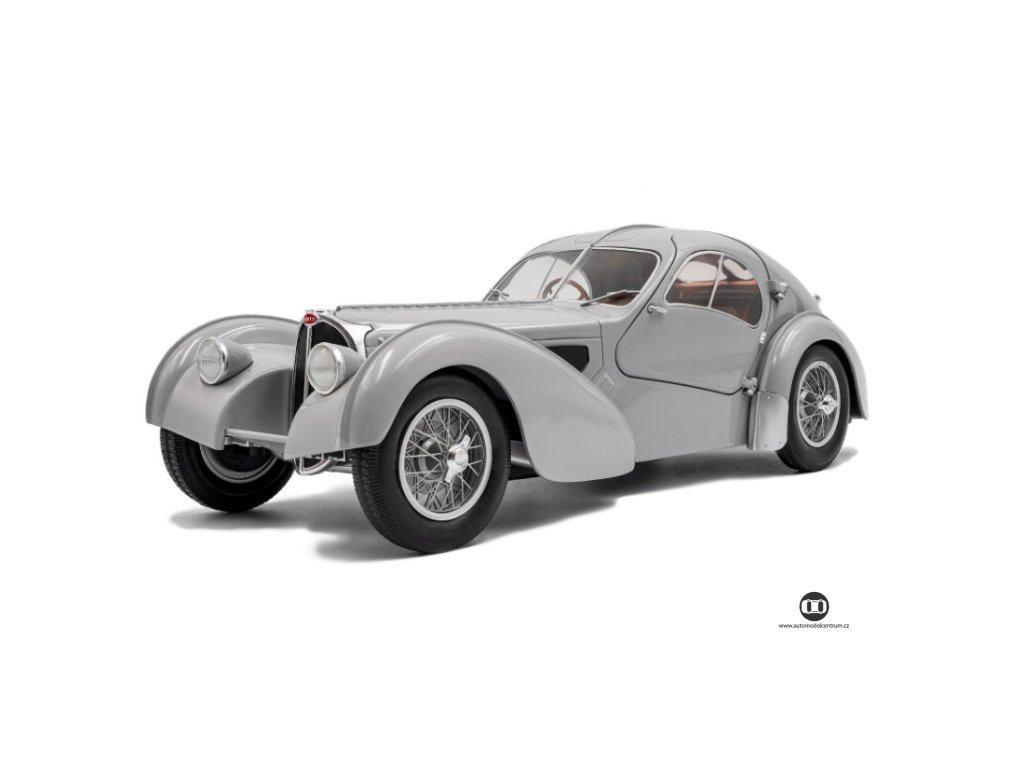 Bugatti Atlantic Type 57 SC 1937 mat.stříbrná 1 18 Solido 1802106 01