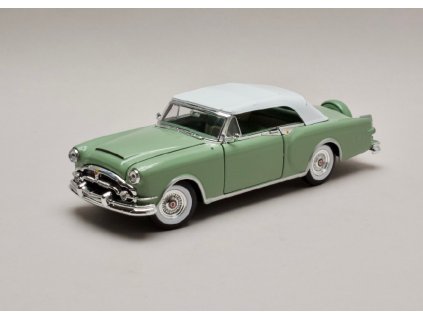Packard Caribbean 1953 closed Softtop zelena 1 24 Welly 24016 01