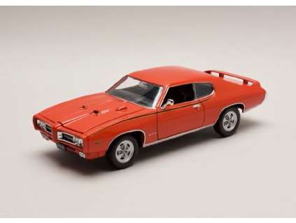 Pontiac GTO 1969 oranzova cervena 1 24 Welly 22501 01