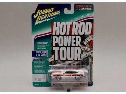 Ford Mustang Cobra II 1978 bílo červená verze A 1 64 Johnny Lichtning 01