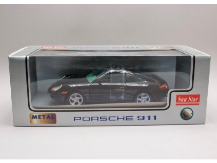 Porsche 996 Carrera Coupe 1998 černá 1 18 Sun Star 1202 01
