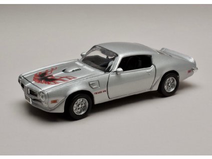 Pontiac Firebird 1973 met stříbrná 1 24 Motor Max 73243 01