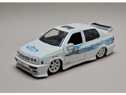 Volkswagen Jetta A3 1995 Jesse`s Rychle a zb. (Fast & Furious) 1 24 Jada Toys 99591 01