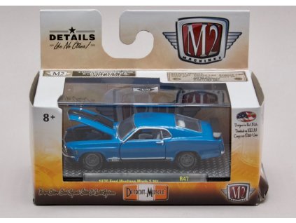 Ford Mustang Mach 1 351 1970 modrá 1 64 M2 Machines 32600 R47 01