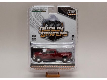 Ford F 350 2019 Lariat Dually Drivers vínová 1 64 Greenlight 46010 D 01