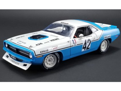 Plymouth Barracuda Trans Am 1970 #42 Henri Chemin 1 18 ACME 03