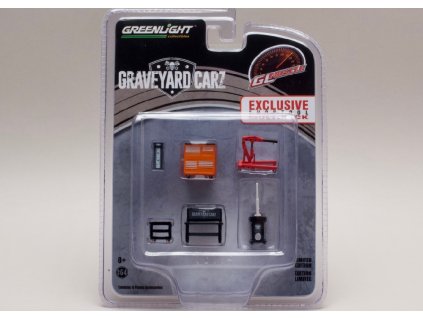 Vybavení dílny Graveyaed Carz 6 dílů 1 64 Greenlight 13174 01