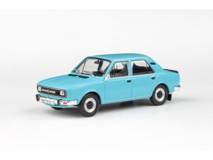 Škoda 120L 1982 úžovka modrá Světlá 1 43 Abrex 143ABS 724MF 01