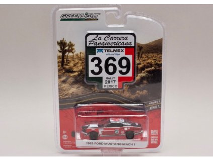Ford Mustang Mach i 1969 #369 Rally Mexico 2017 1 64 Greenlight 13240 D 01
