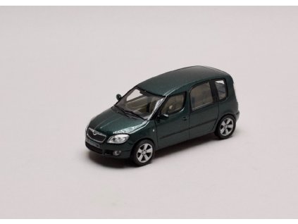 Škoda Roomster 2006 zelená Higland metalíza 1 43 Abrex 143AB 007HL 01