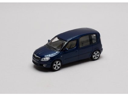 Škoda Roomster 2006 modrá Storm metalíza 1 43 Abrex 143AB 007KC 01