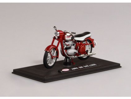 Jawa 500 OHC 1956 tmavě červená (sedlo černo bílé) 1 18 Abrex 100118M 012 01