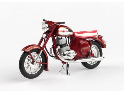 Jawa 350 Kývačka Automatic 1966 tmavě červená 1 18 Abrex 100118M 002 01