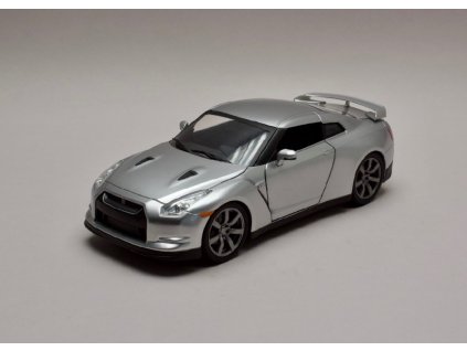 Nissan Skyline GT R R35 2009 stříbrná Rychle a zb. (Fast & Furious) 1 24 Jada Toys 97212 01