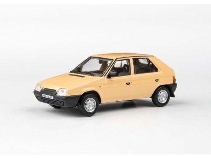 Škoda Favorit 136L 1988 žlutá Mimóza 1 43 Abrex 143ABSX 708GC 01