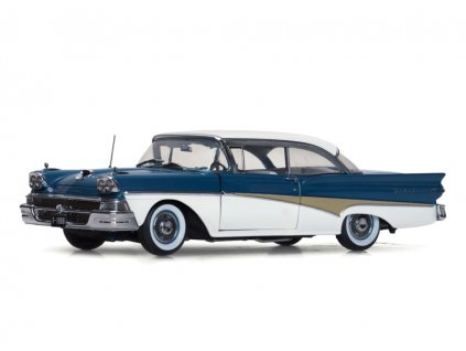 Ford Fairlane 500 1958 Hard Top %22Around The World%22 1 18 Sun Star Platinum 5283 01