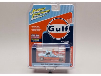 Ford F 450 Tow Truck 1999 Gulf 1 64 Johnny Lichtning JLCP 7257 01