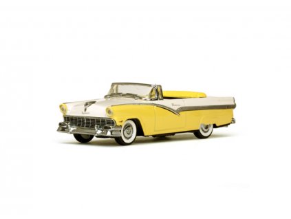 Ford Fairlane 1956 Open Convertible Goldenglow Yellow Colonial White 1 43 Vitesse 36278 01