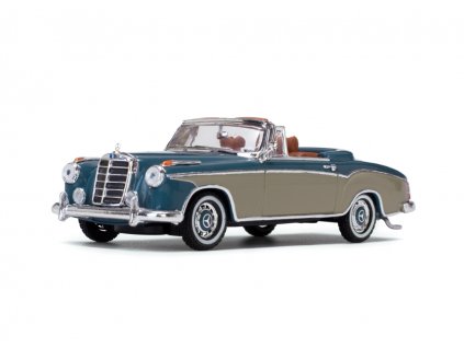 Mercedes Benz 220SE Cabriolet 1958 Light Blue Cream 1 43 Vitesse 28625 01